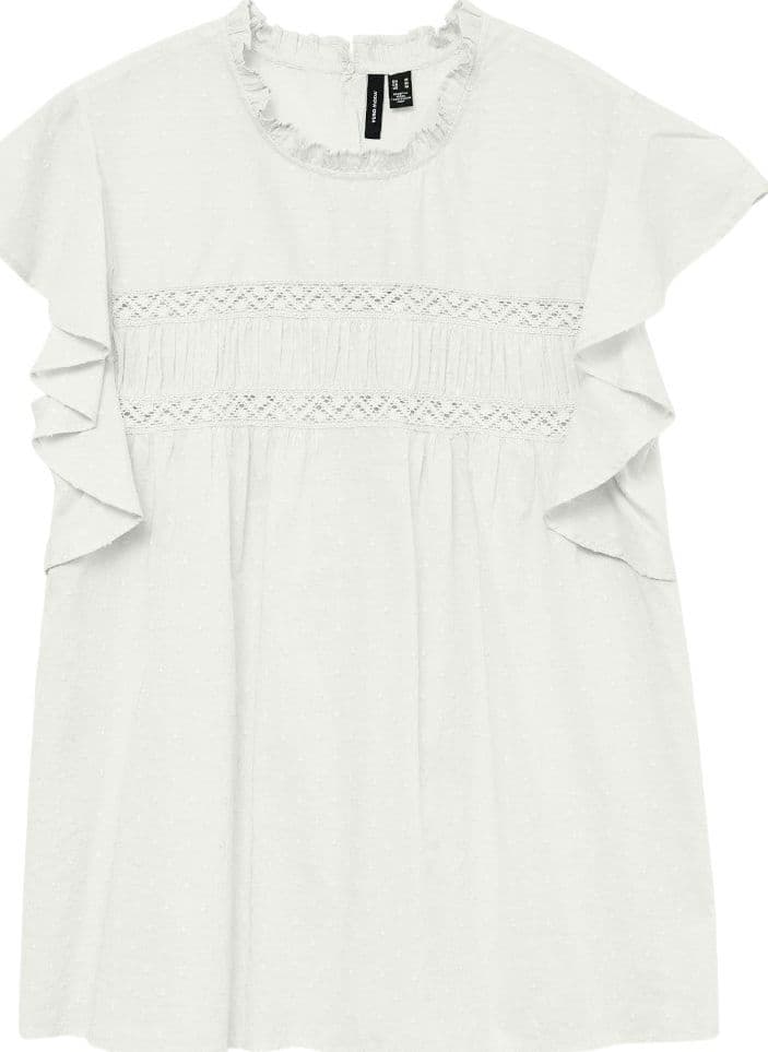 Vero Moda top bianco in pizzo Trine 10301205 - 6