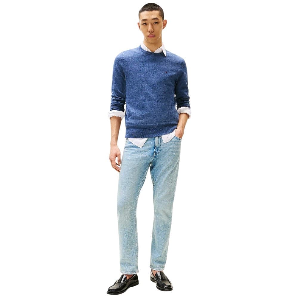 Tommy Hilfiger Pullover Cotone Blu Denim Regular Fit - 4