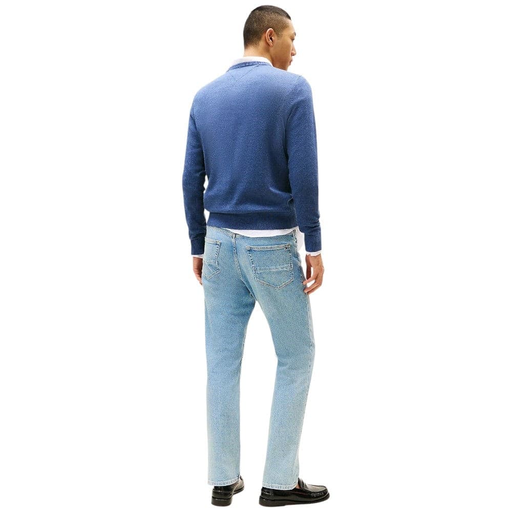 Tommy Hilfiger Pullover Cotone Blu Denim Regular Fit - 5