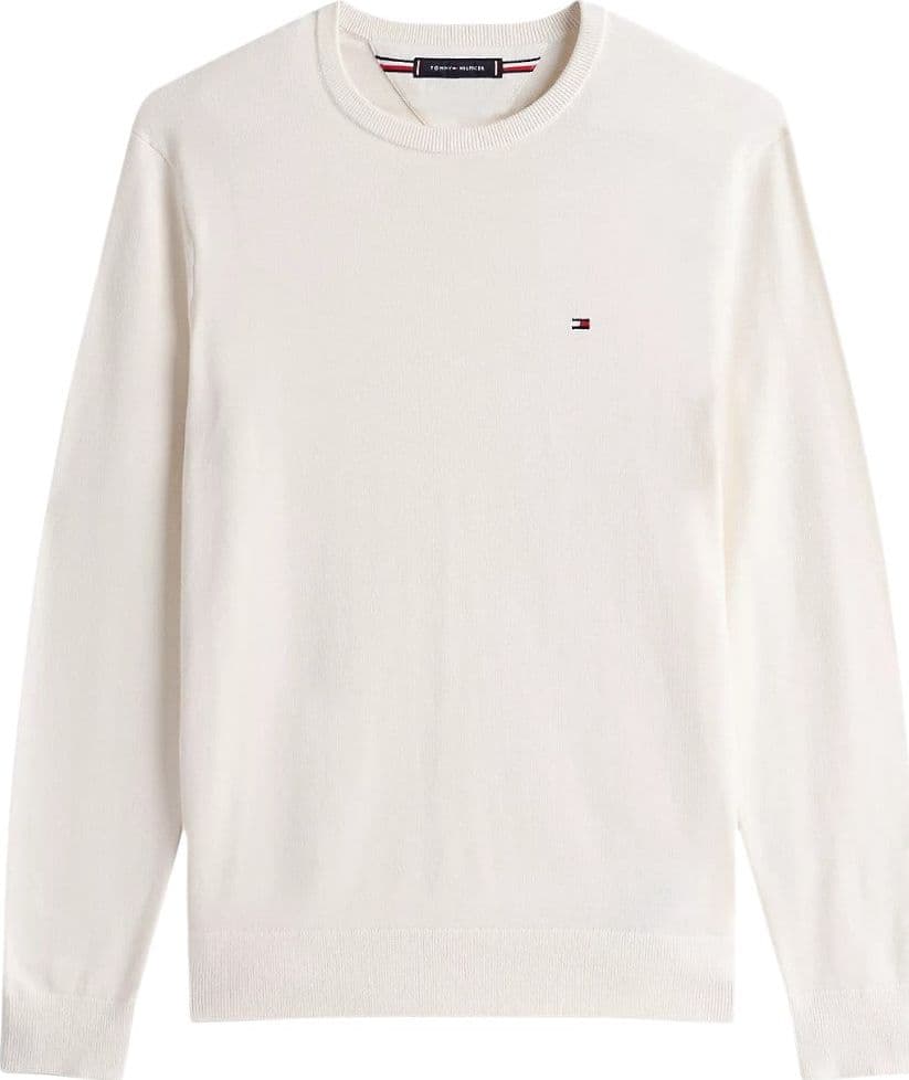 Tommy Hilfiger Pullover Avorio Cotone - Maglioncino Regular Fit - 1