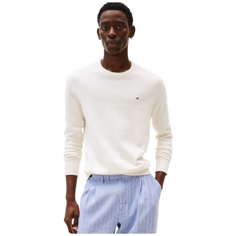 Tommy Hilfiger Pullover Avorio Cotone - Maglioncino Regular Fit - 2