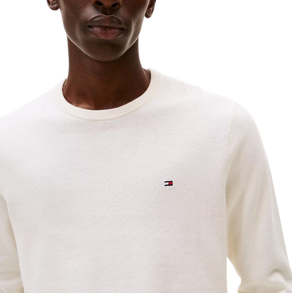 Tommy Hilfiger Pullover Avorio Cotone - Maglioncino Regular Fit - 3