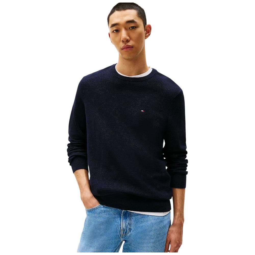 Tommy Hilfiger maglioncino blu strutturato MW0MW36347DW5 - 2