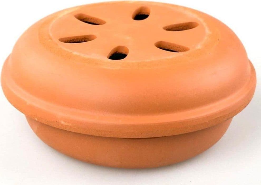 Diffusore in Coccio "Vulcano" porta Zampirone antizanzare con 10 Spirali - 2