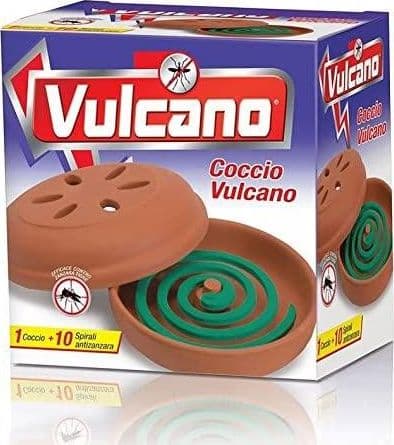 Diffusore in Coccio "Vulcano" porta Zampirone antizanzare con 10 Spirali - 4