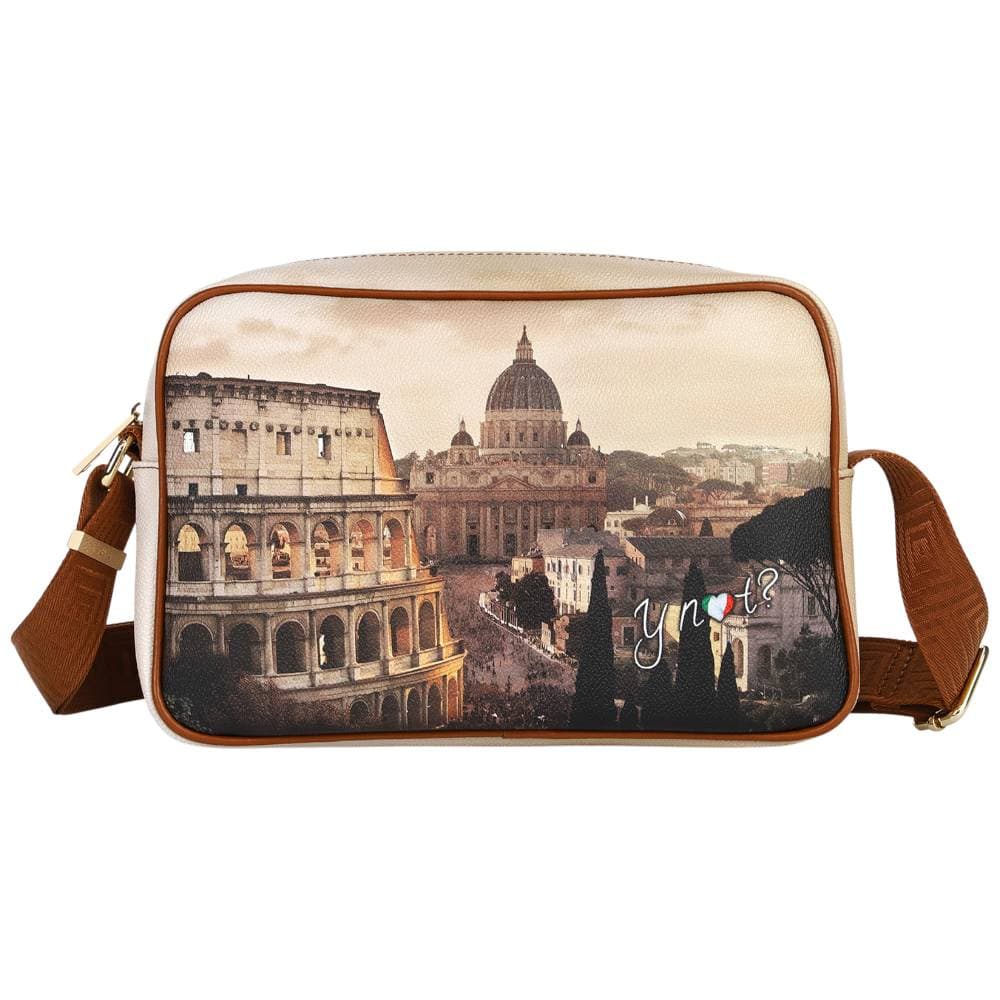 YNot camera bag media JUBILEE in cuoio con zip e tracolla regolabile - 4