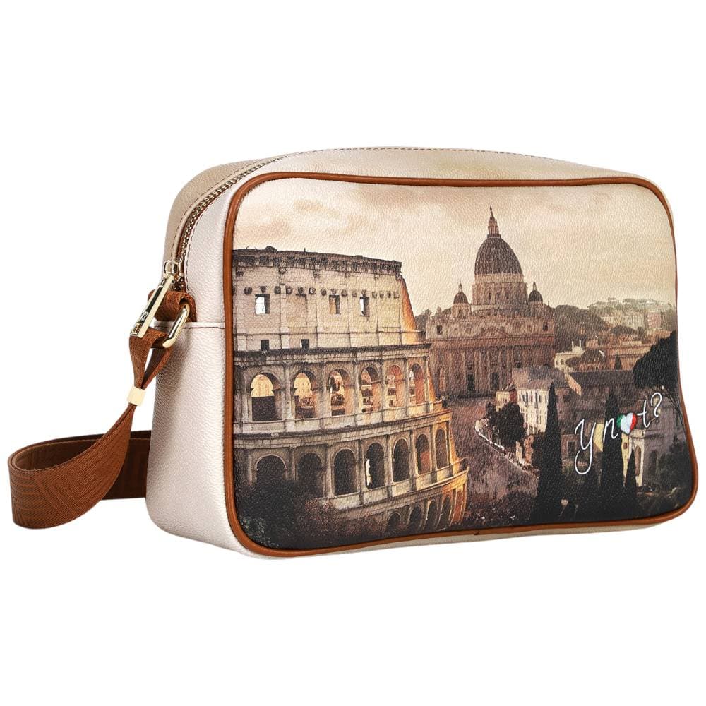 YNot camera bag media JUBILEE in cuoio con zip e tracolla regolabile - 2