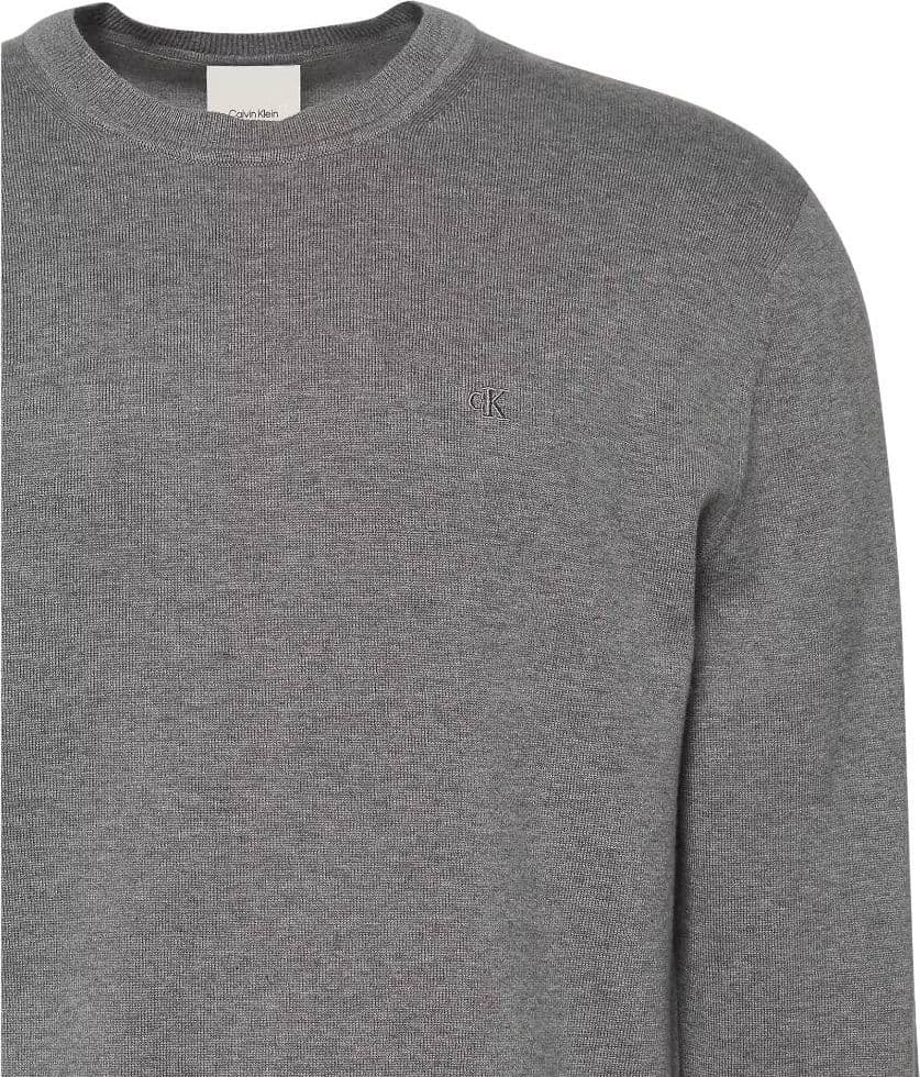 Calvin Klein pullover grigio supima cotton LV040BM343P7E - 2