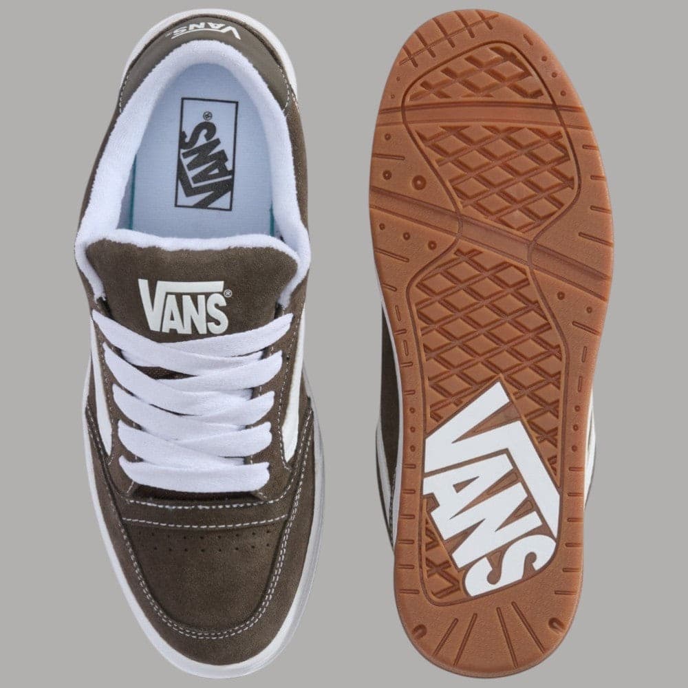 Vans Hylane Sneakers Pelle Scamosciata Suola Waffle Comfort Stile Y2K - 4