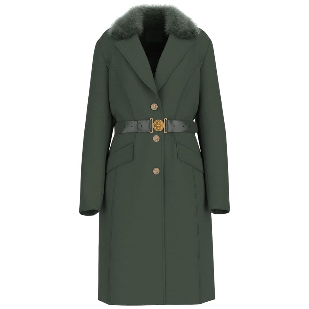 Guess cappotto verde con cintura NEW PATRICE W5BL25W2672A81B - 3