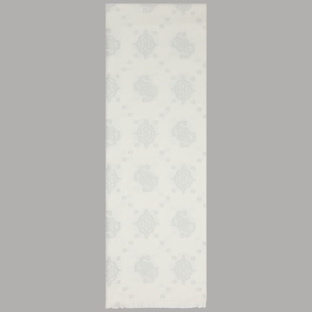 Guess sciarpa bianca argento 70X180 AW5408 POL03 WHI - 4