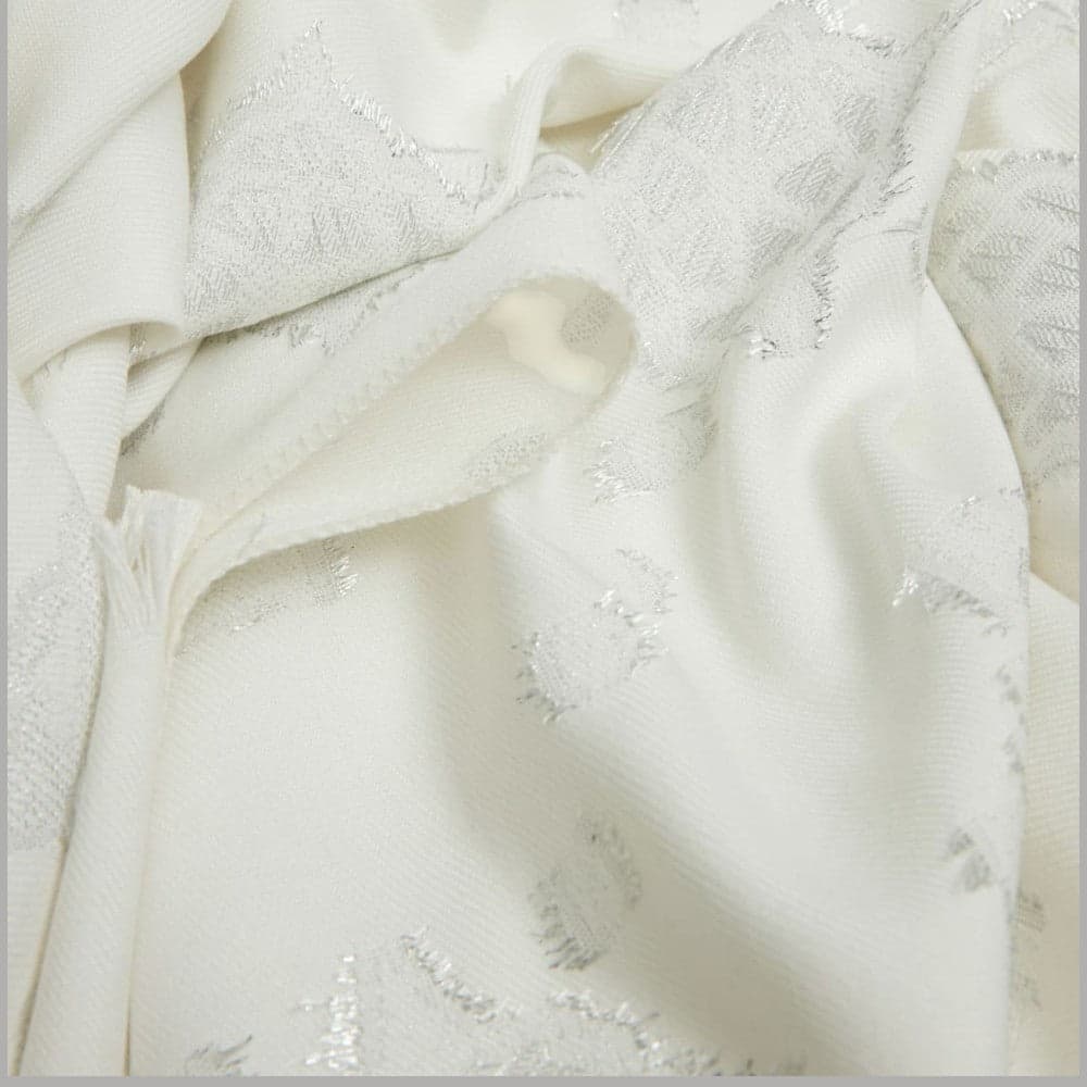 Guess sciarpa bianca argento 70X180 AW5408 POL03 WHI - 2