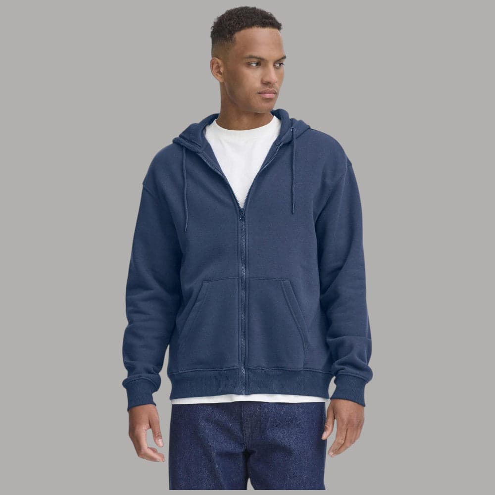 Blend felpa con zip e cappuccio dress blu JUSTE 20718483 - 9