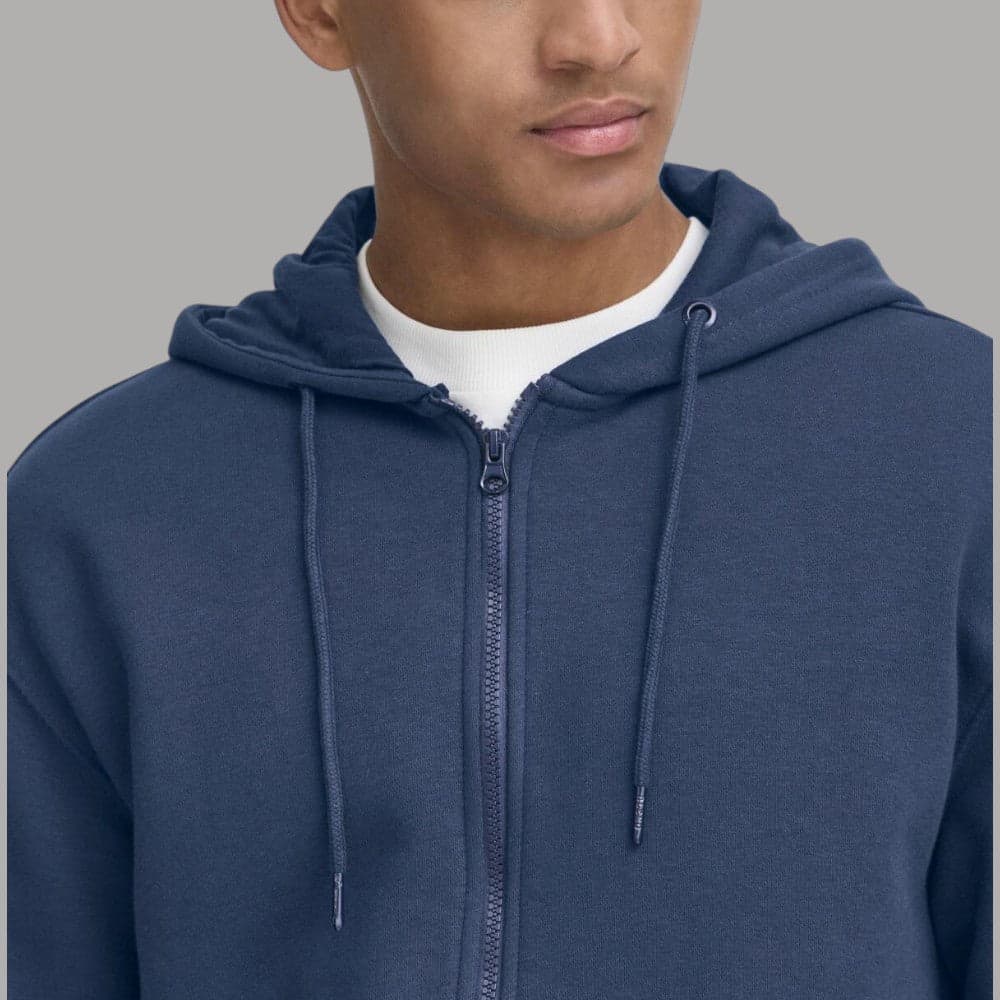 Blend felpa con zip e cappuccio dress blu JUSTE 20718483 - 2