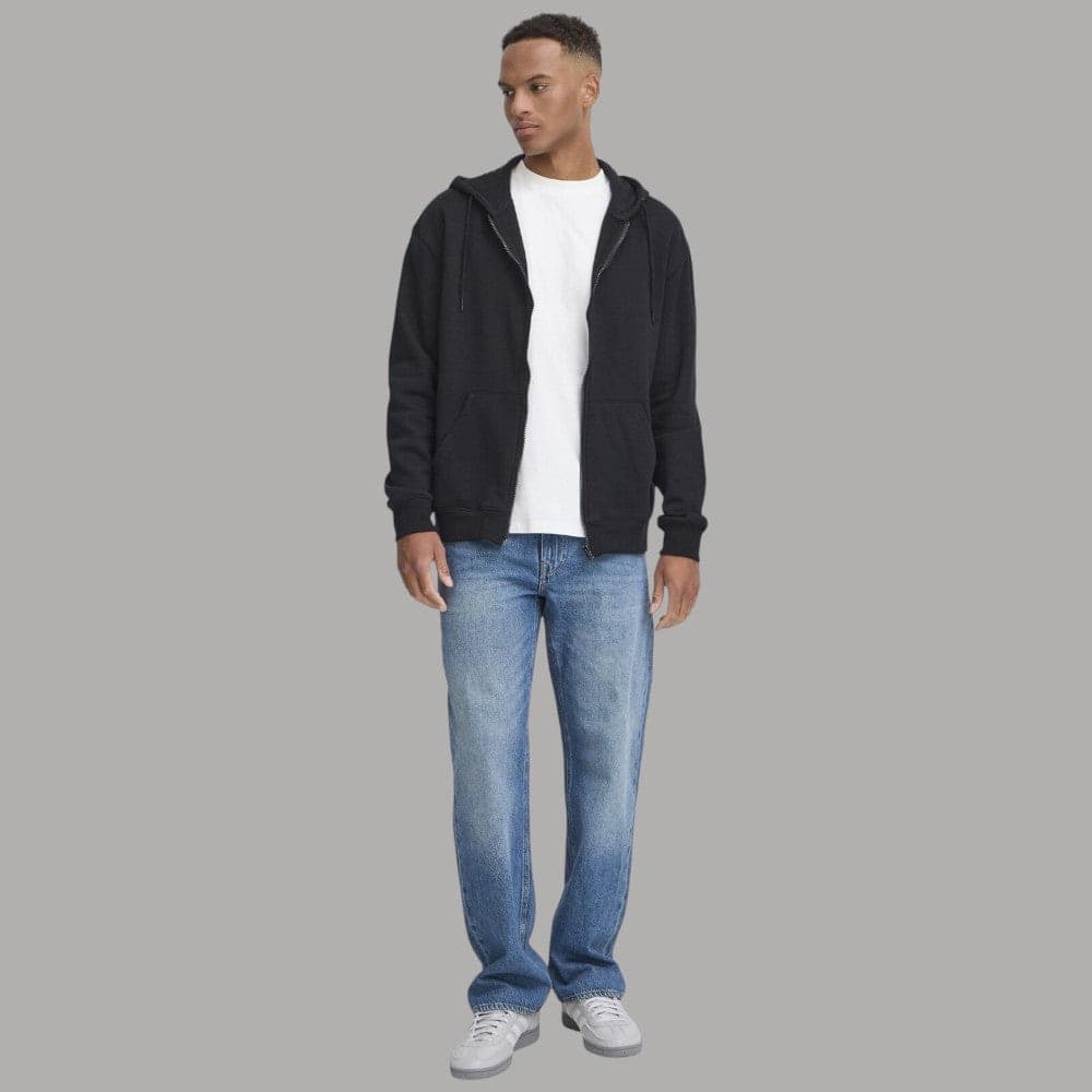 Blend felpa con zip e cappuccio dress blu JUSTE 20718483 - 5