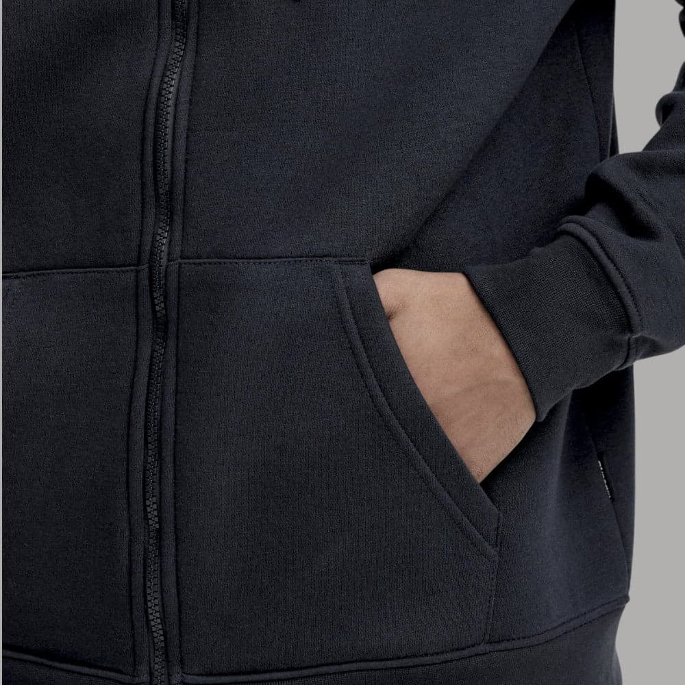 Blend felpa blu con cappuccio e zip 20718946 - 5