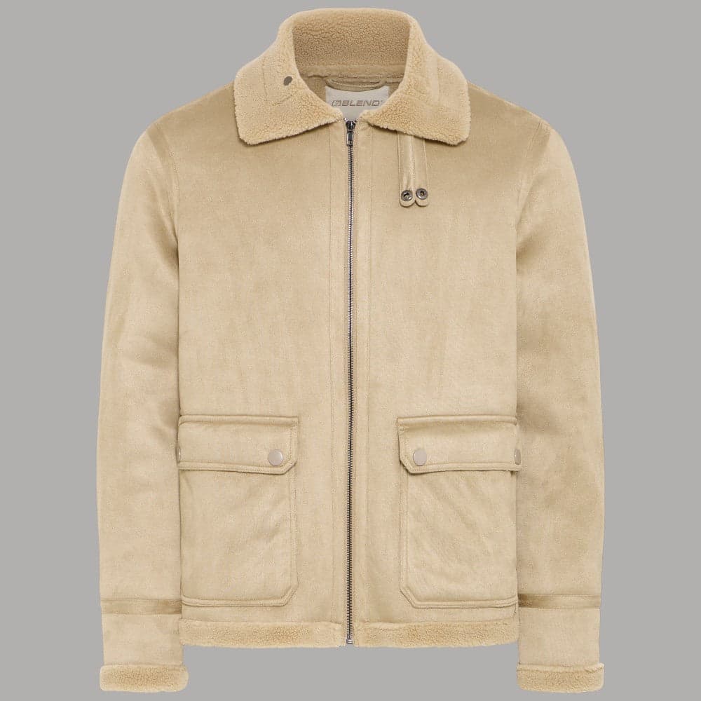 Blend giacca eco montone beige FISCHER 20720064 - 4