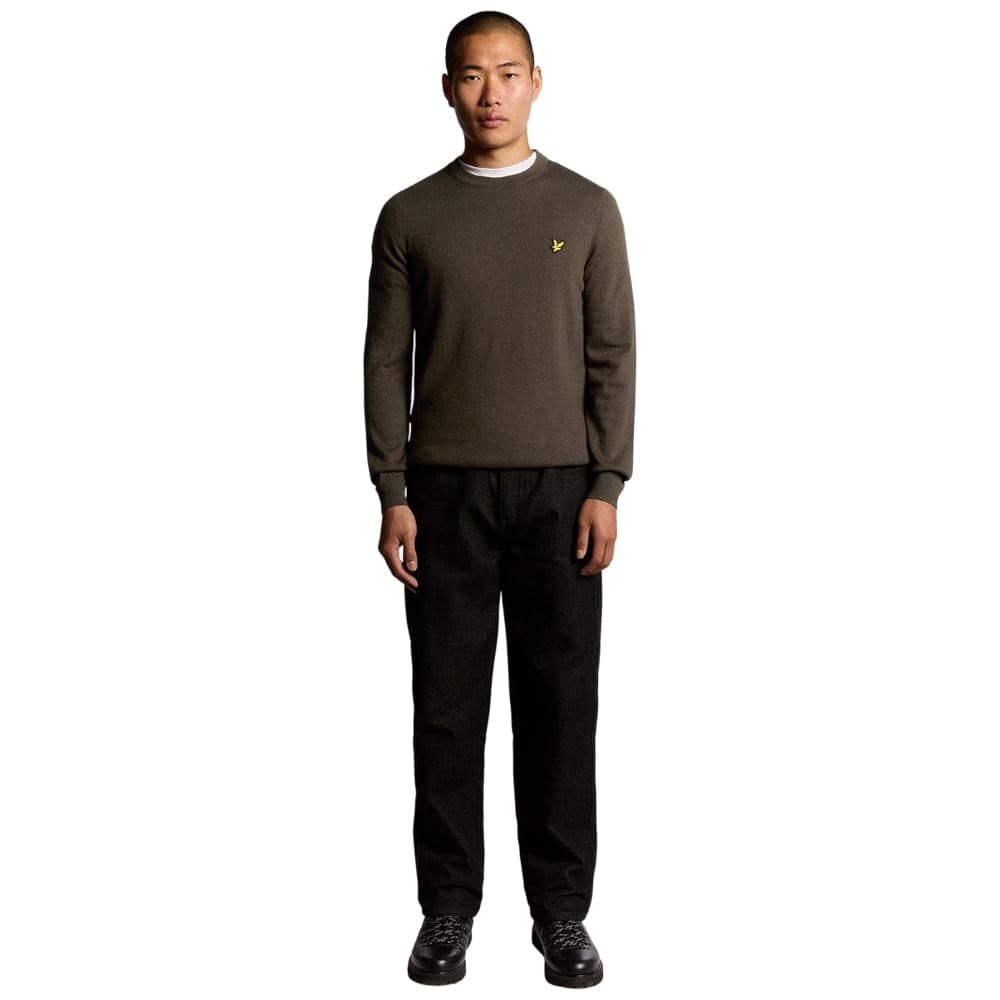 Lyle & Scott pullover merino cioccolata KN2110VC - 2
