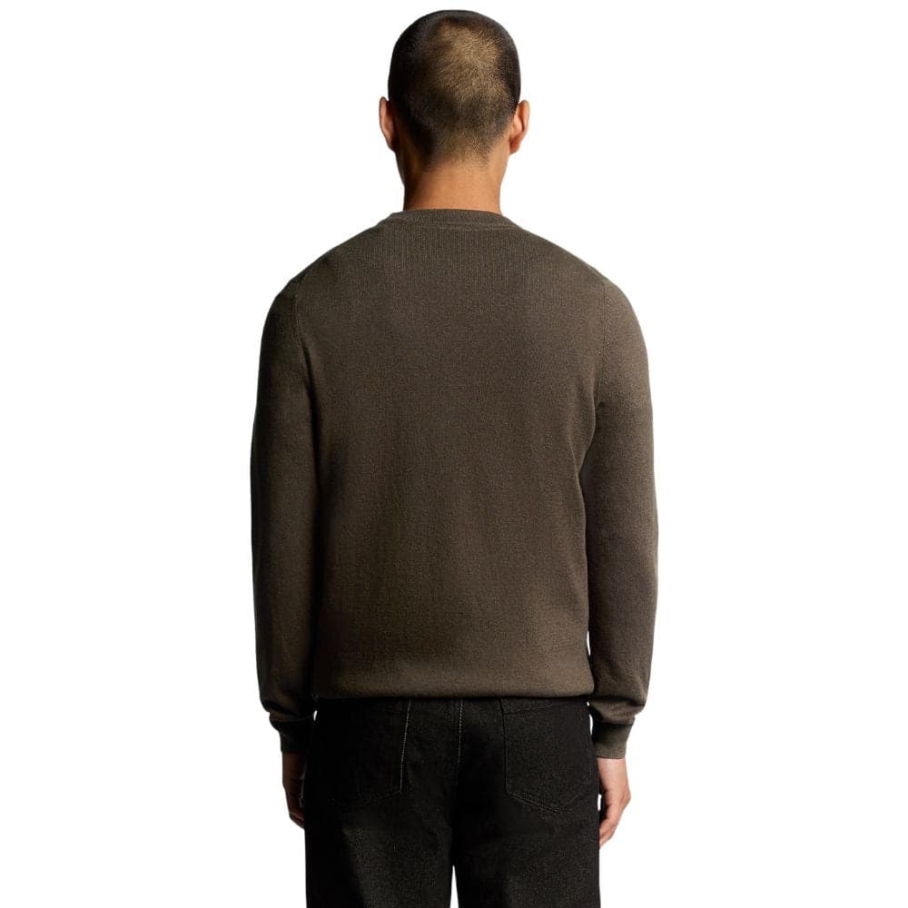 Lyle & Scott pullover merino cioccolata KN2110VC - 5