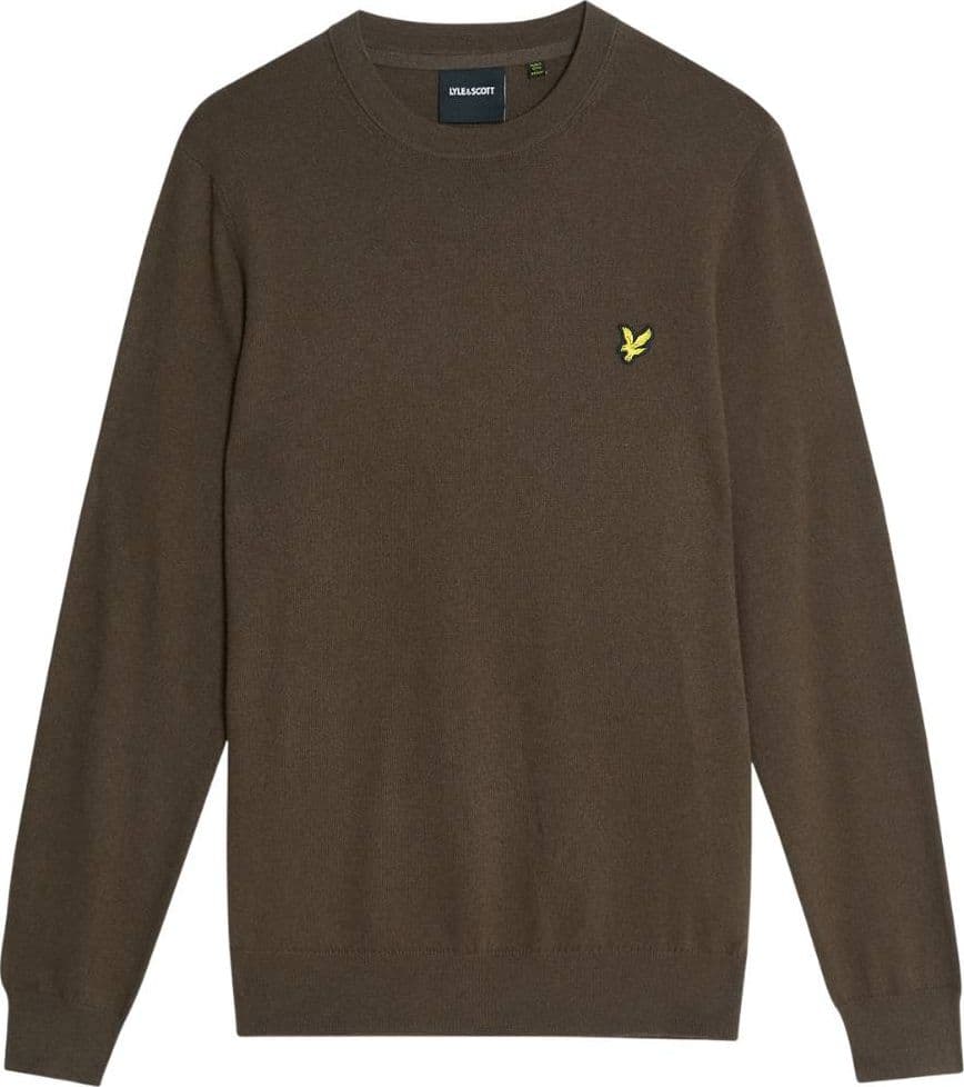 Lyle & Scott pullover merino cioccolata KN2110VC - 6