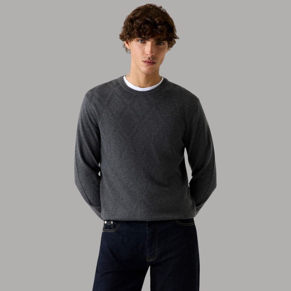 Guess maglione antracite JAMAAR M5BR08 Z0432 DWHT - 6