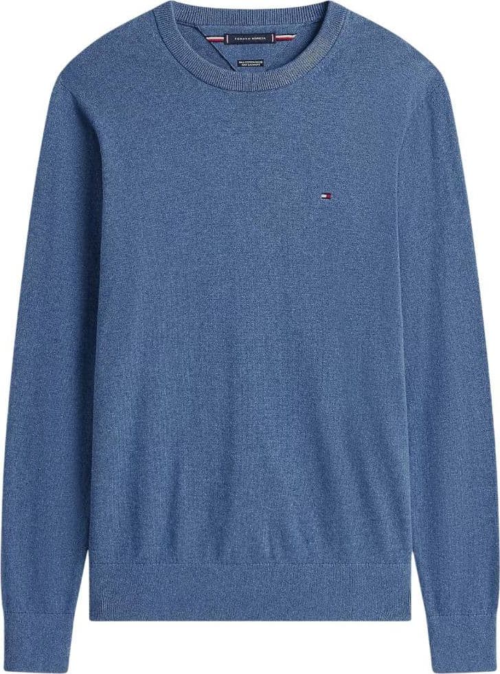 Tommy Hilfiger pullover pima cashemere blu avion MW0MW28046DVI - 5