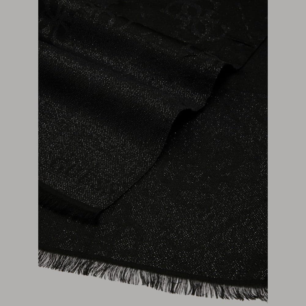 Guess sciarpa nera 80X180 logo 4G AW5378 POL03 BLA - 3