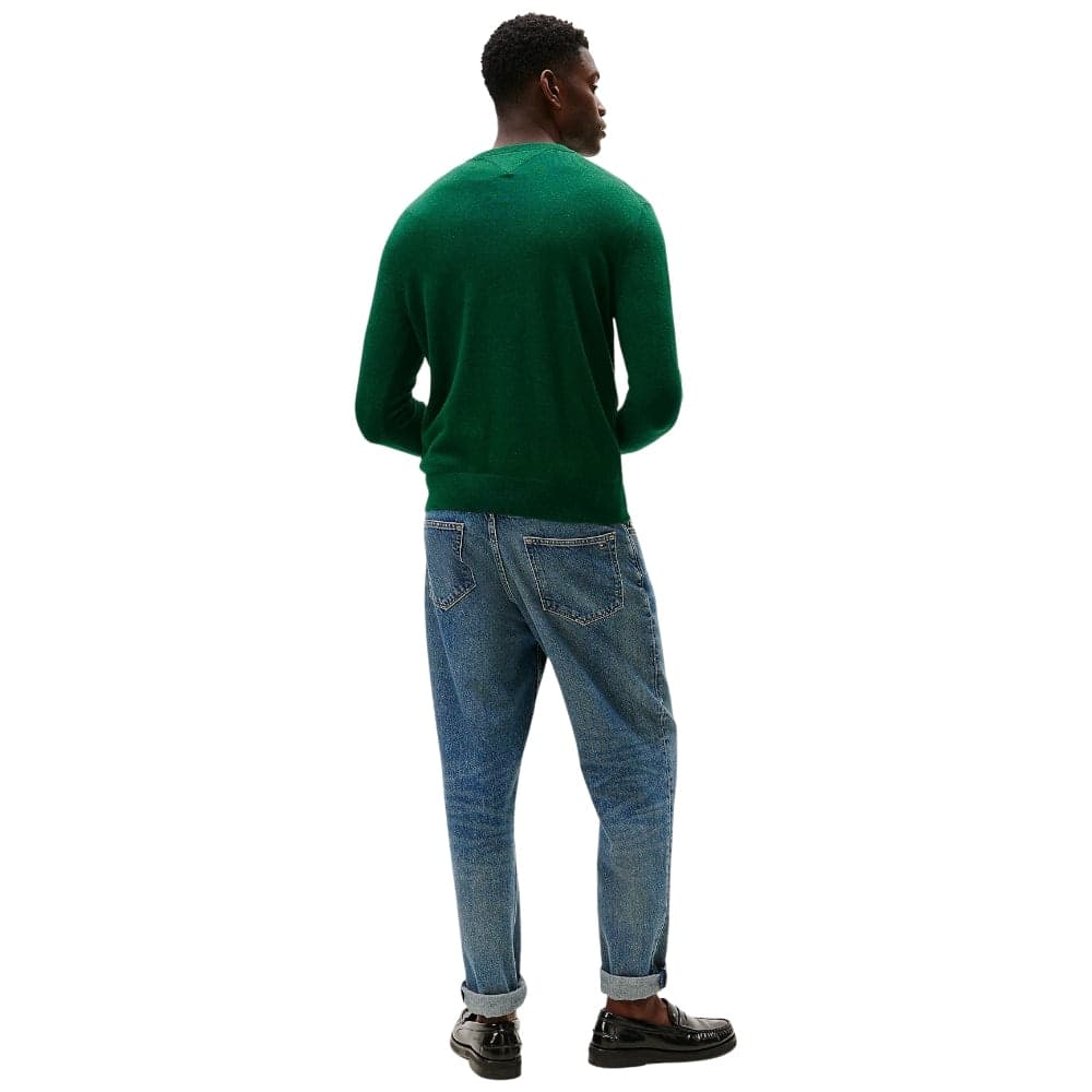 Tommy Hilfiger pullover pima cashemere verde bosco MW0MW28046MQ8 - 4
