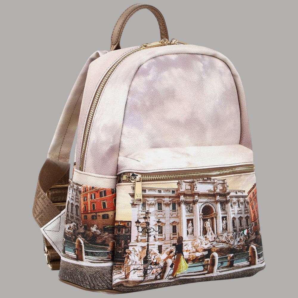 YNot Zaino Donna Backpack Yesbag Stampa Multitasche Made in Italy - 2