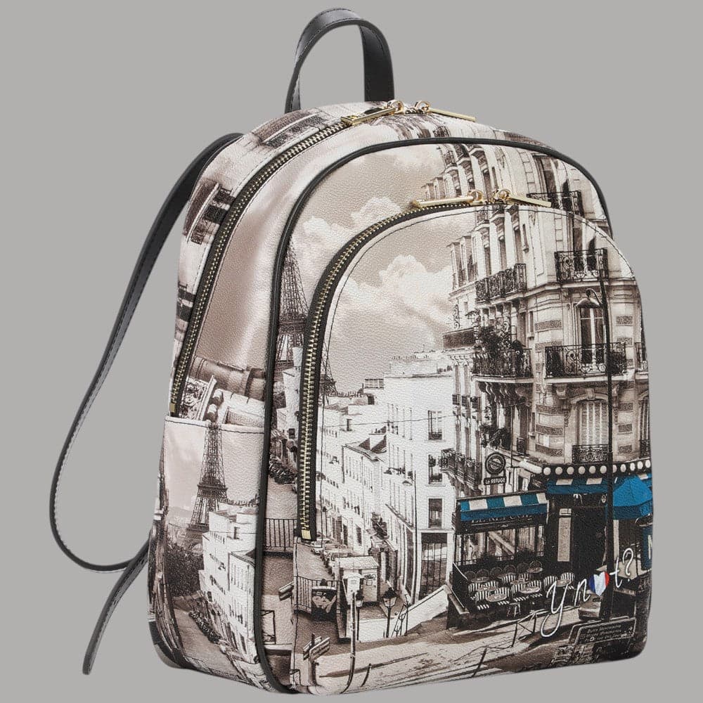YNot zaino donna backpack Ecopelle pelle tasche multiple modello Yesbag - 2