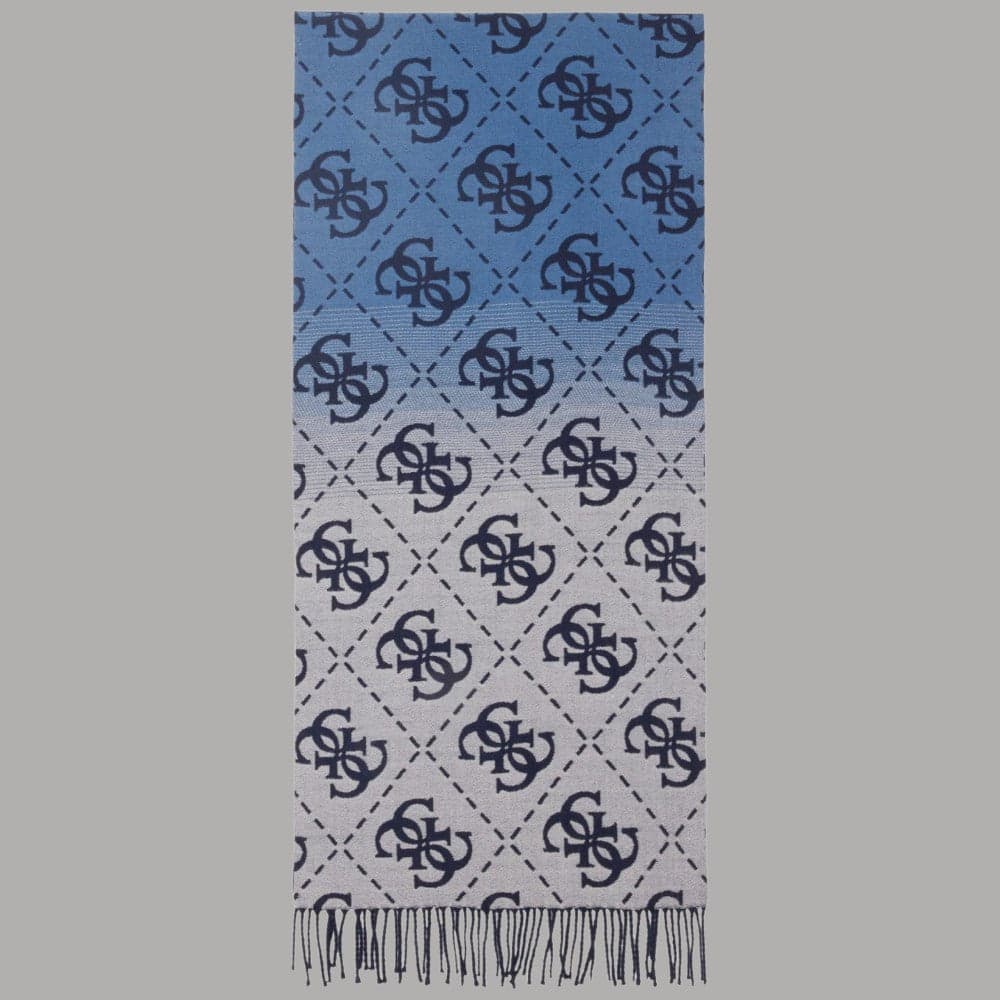 Guess sciarpa blu degrade 40X180 AM9561 POL03 BLU