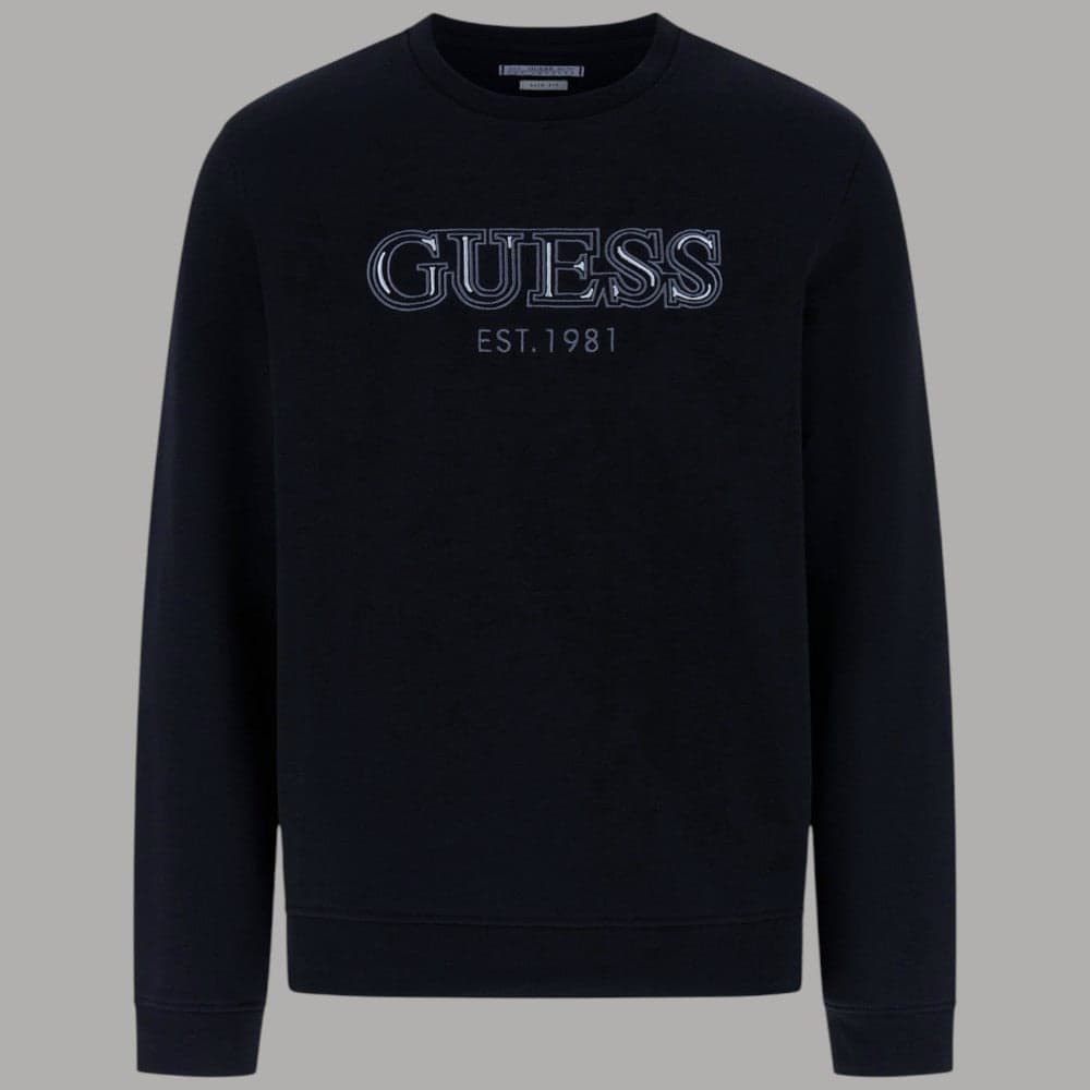 Guess felpa blu con logo M5BQ08 K9Z21 G7V2