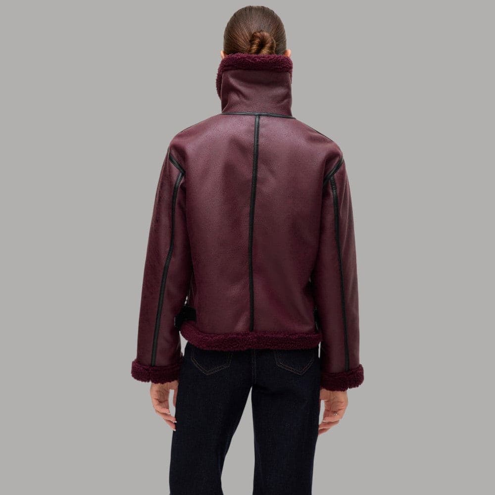Vero Moda eco montone bordeaux Virginia 10332528 - 5