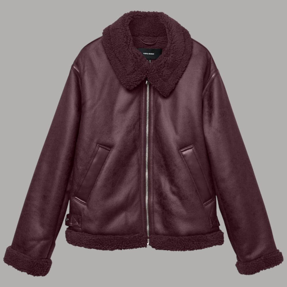 Vero Moda eco montone bordeaux Virginia 10332528 - 6