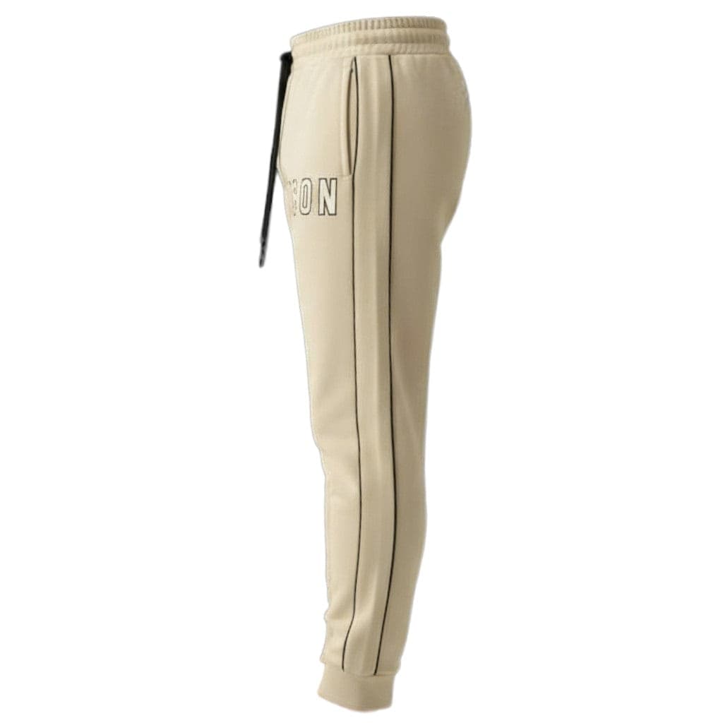 ICON pantalone jogger avorio con bande ICUF2W6P013 - 2