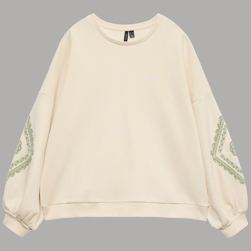 Vero Moda felpa oversize crema Talulah 10336118 - 2