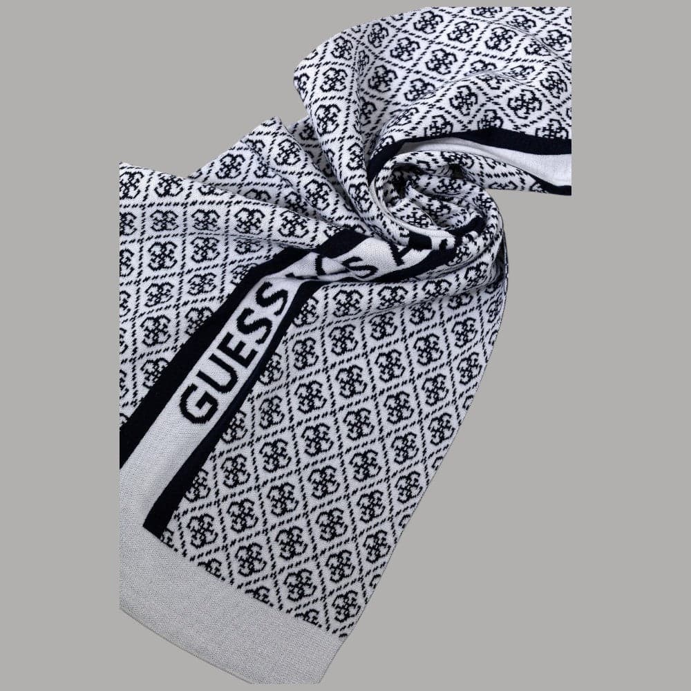 Guess sciarpa bianca da donna logo 4G W4BZ22 Z3JD2 F0YU - 3