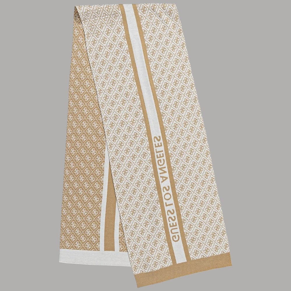 Guess sciarpa beige da donna logo 4G W4BZ22 Z3JD2 FNI4 - 4