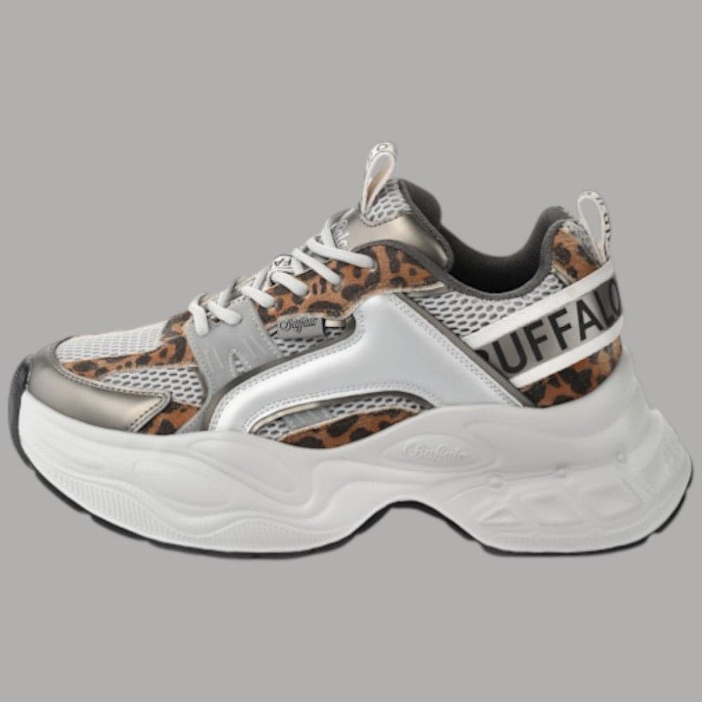 Buffalo Scarpe Yuno One Platform Vegan 5.1cm Memory Foam Argento