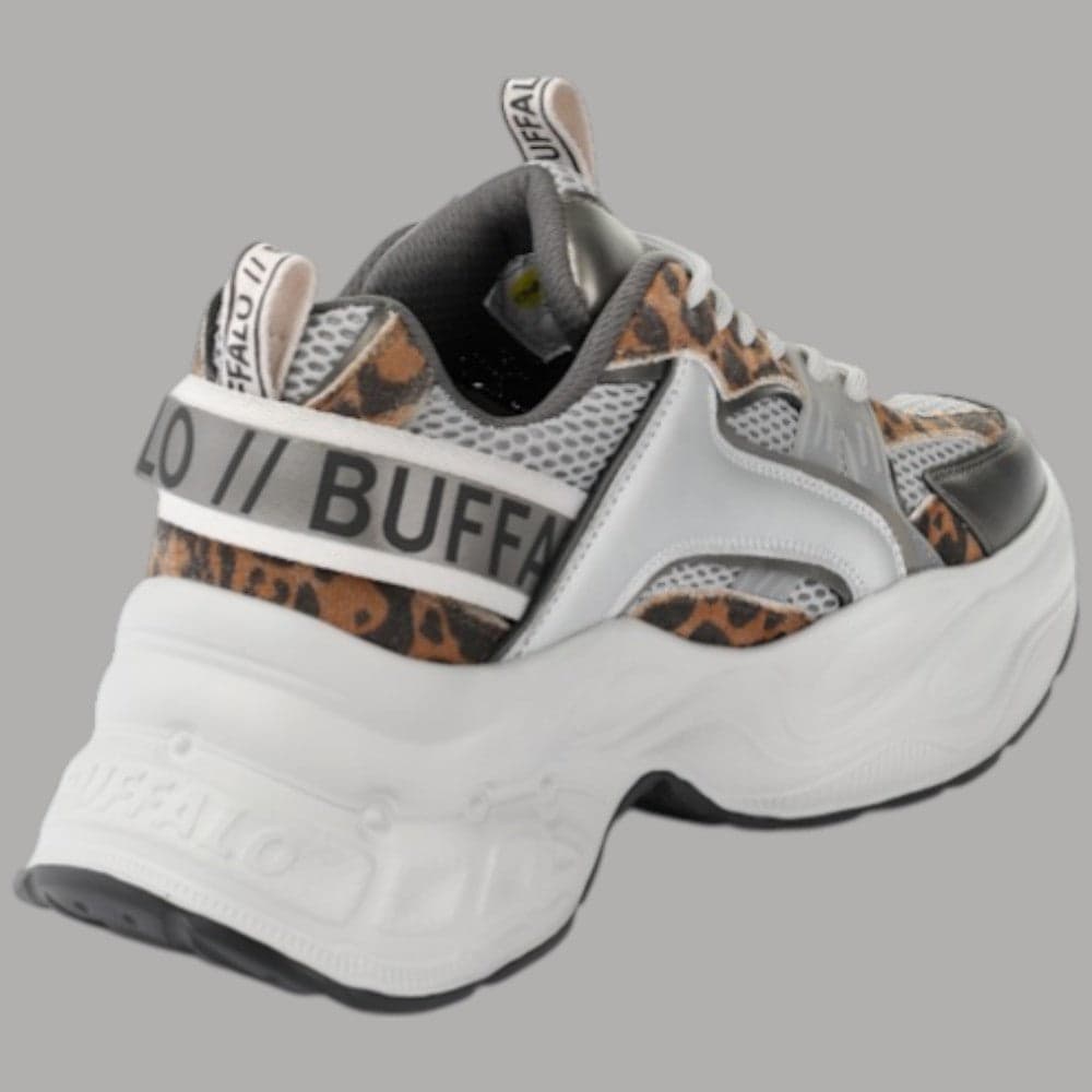 Buffalo Scarpe Yuno One Platform Vegan 5.1cm Memory Foam Argento - 4