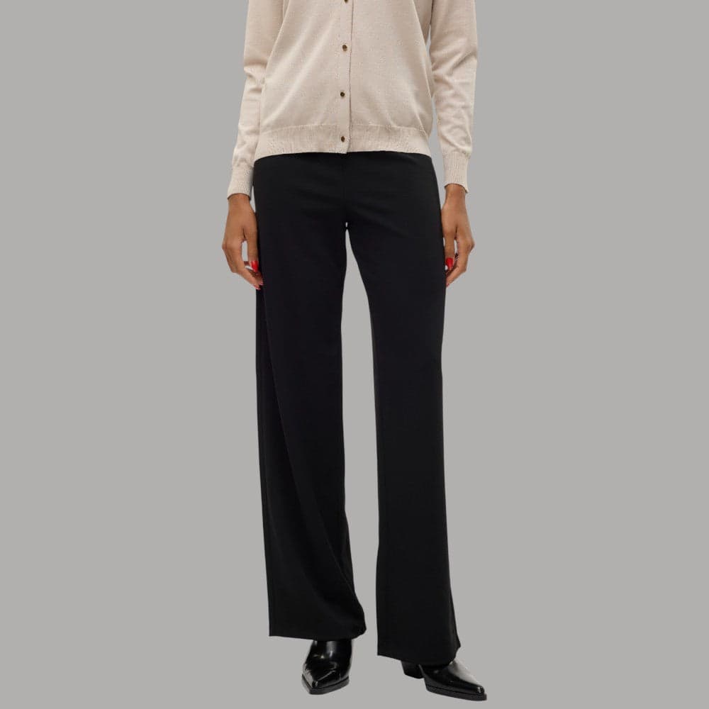 Vero moda pantalone wide leg nero Berlin Zamira 10318454 - 6