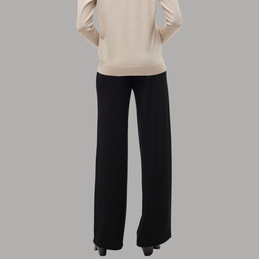 Vero moda pantalone wide leg nero Berlin Zamira 10318454 - 4