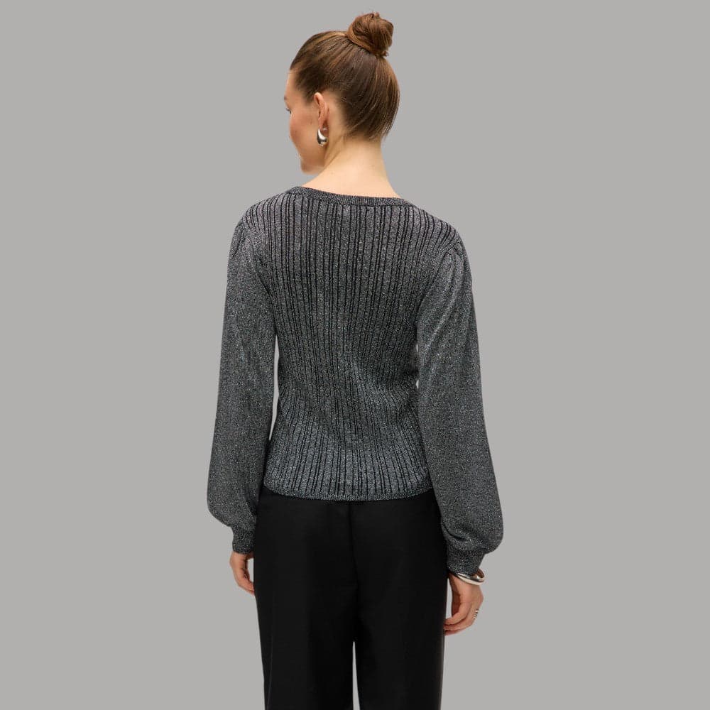 Vero Moda maglia nero grigio glitter Italia 10331487 - 4