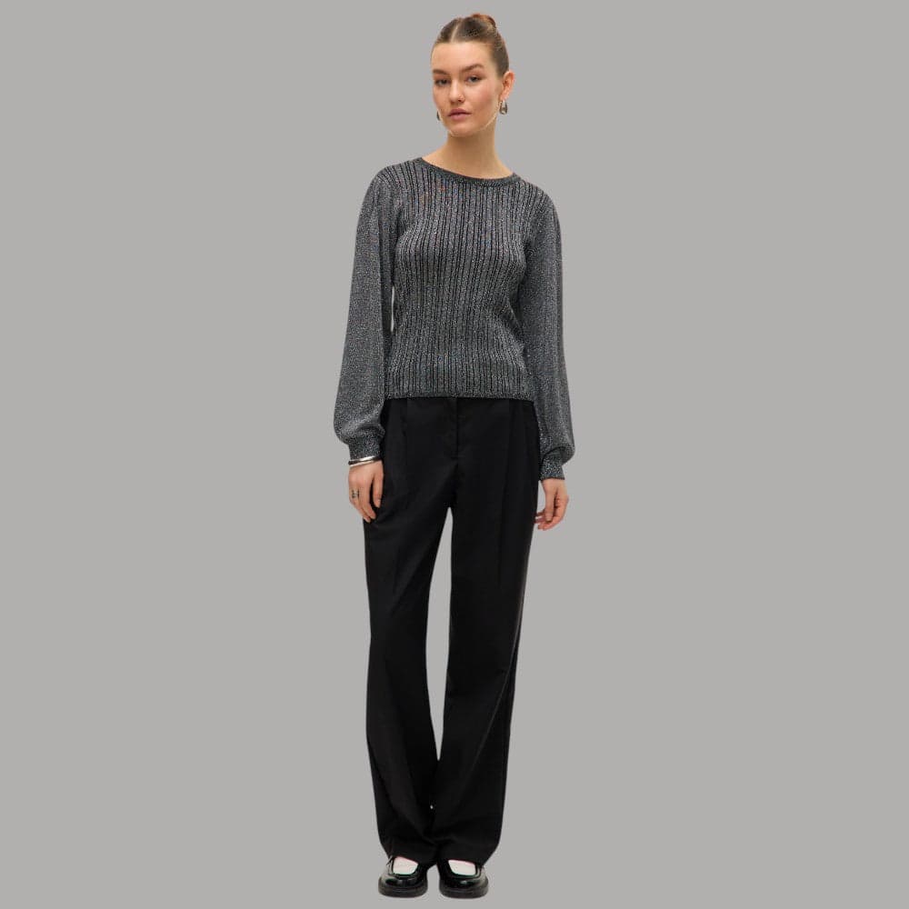 Vero Moda maglia nero grigio glitter Italia 10331487 - 5