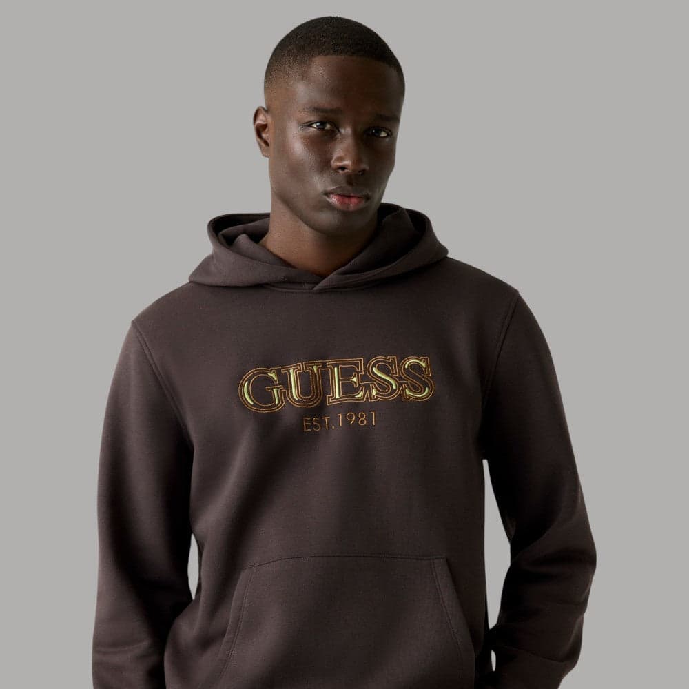 Guess felpa marrone con cappuccio M5BQ36 K9Z21 G1H3 - 2