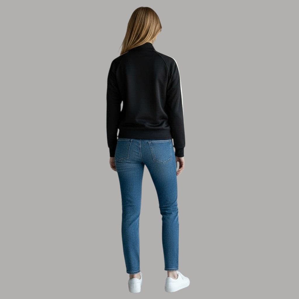 ICON felpa nera con zip con bandina ICDF2W6F016 - 4