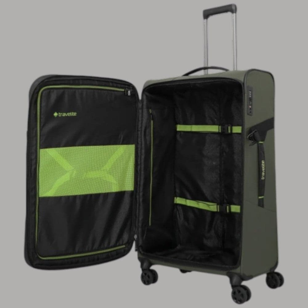 Trolley Travelite Briize L espandibile 4 ruote impermeabile Khaki - 7