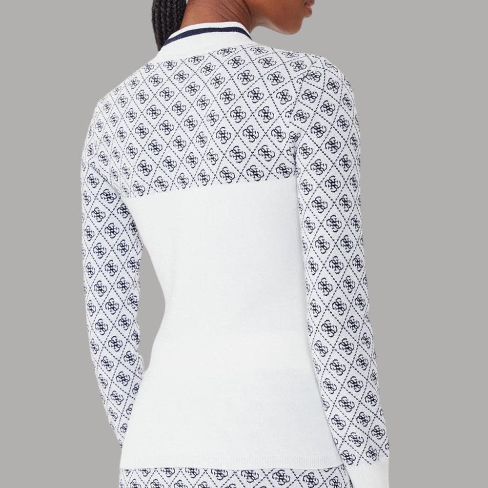 Guess maglione bianco logo 4G W5BR24 Z3JD2 F0YU - 2