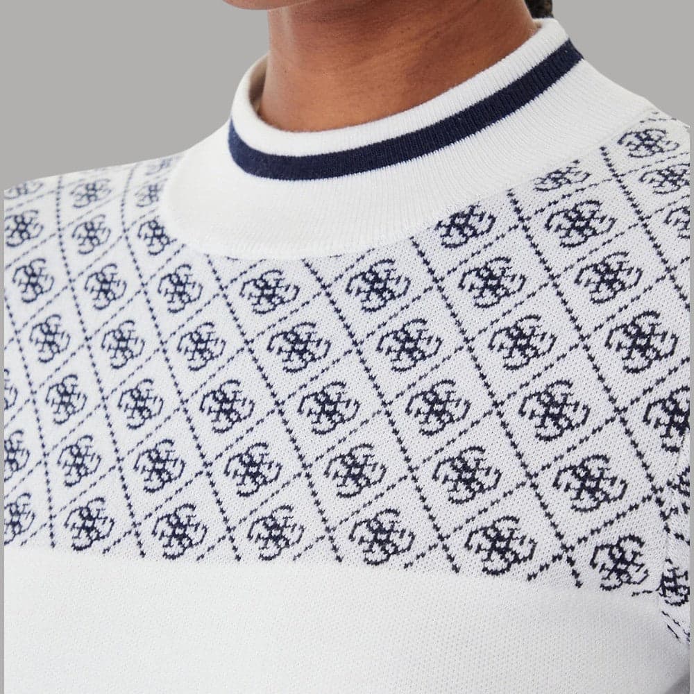 Guess maglione bianco logo 4G W5BR24 Z3JD2 F0YU - 4