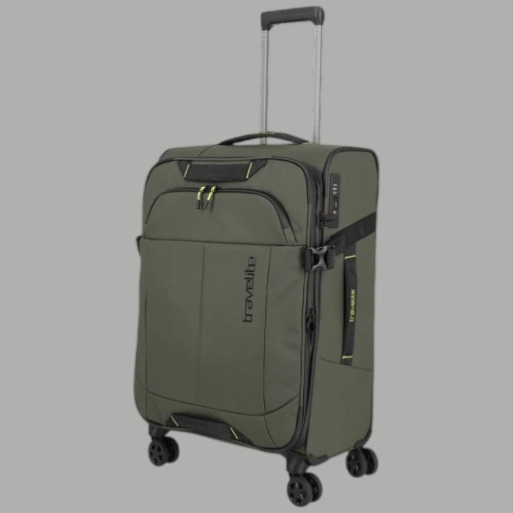 Trolley Travelite Briize Espandibile Khaki con Chiusura TSA - 2